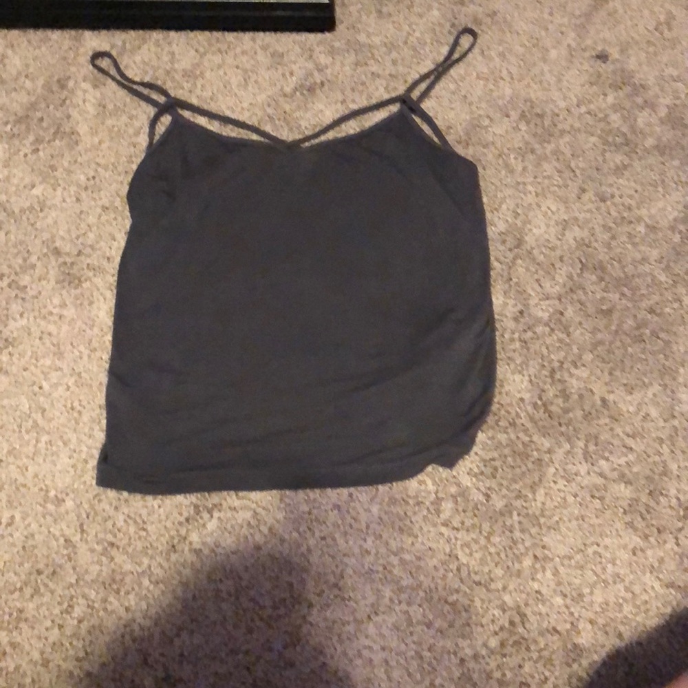 Soft and Sexy grey strappy tank top